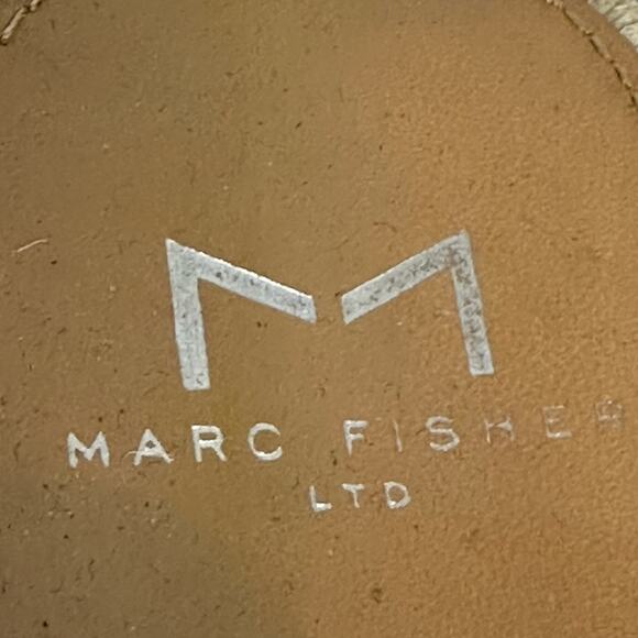 Mark Fisher Silver Open Espadrille Style 3” Raffia Wedge Size 8.5 M - Picture 11 of 11